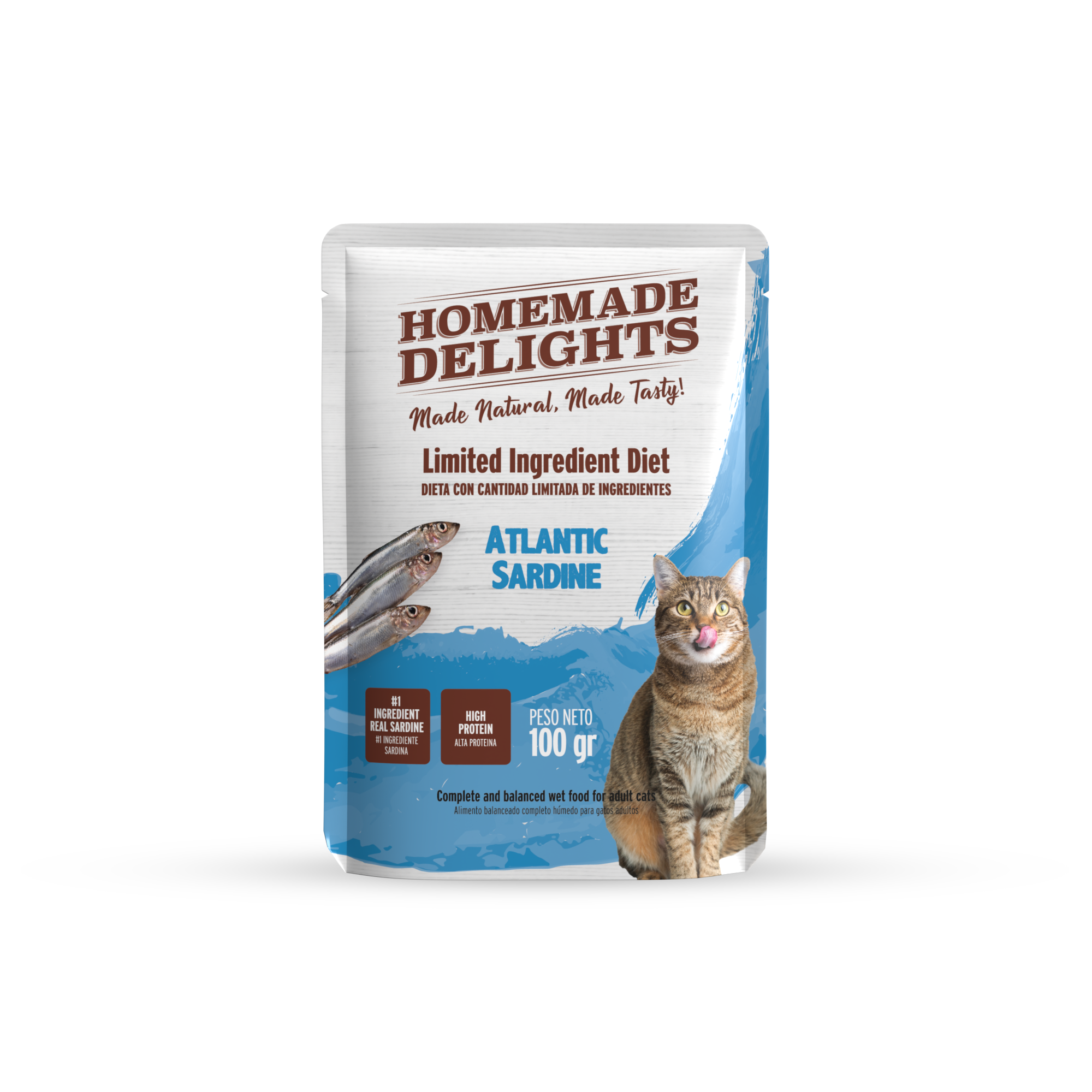 Homemade Pouch Gato Adulto Sardina100g