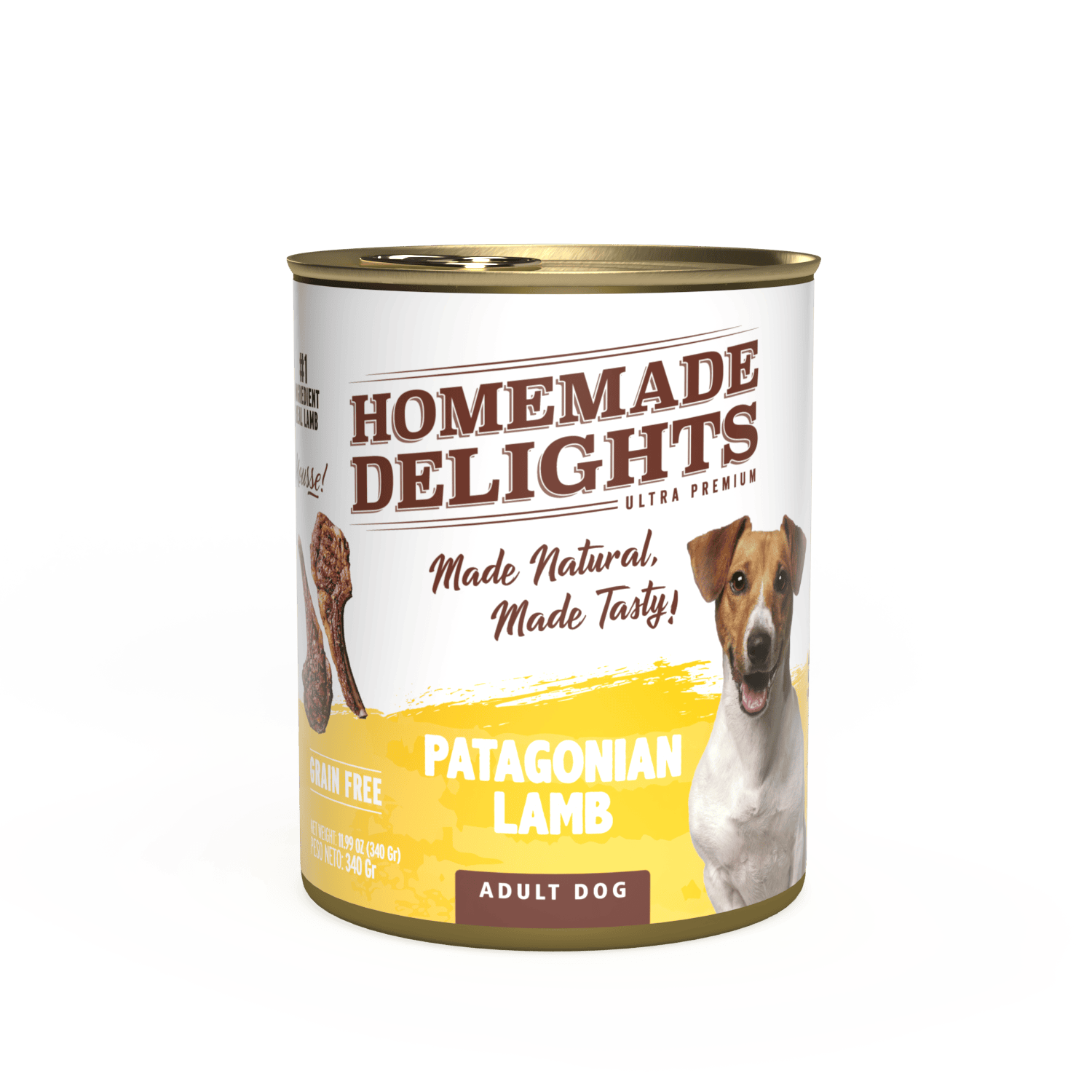 Homemade Lata Dog Adulto Patagonian Lamb 340g
